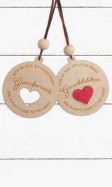 Grandchild Grandparent Pair - Set of 2 Ornaments