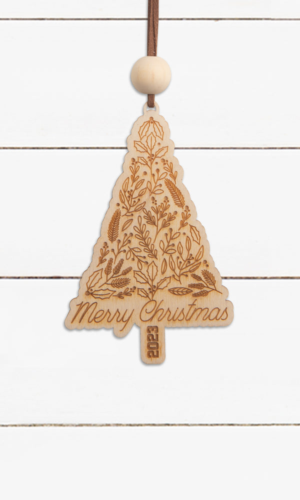 Merry Christmas Tree  Ornament