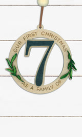 Our First Christmas As A Family Of – 3D Ornament