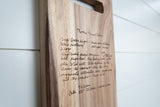 Handwriting - Recipe Cutting Board