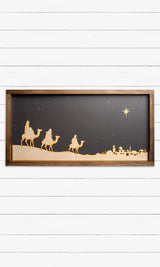 Three Wisemen - Wooden Laser Cut Graphics