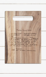 Handwriting - Recipe Cutting Board