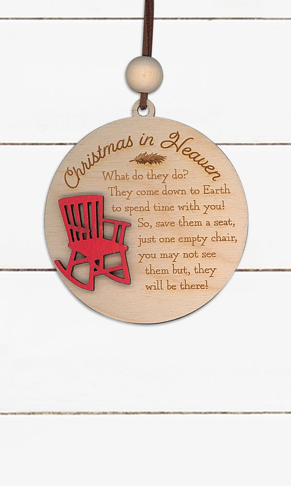 Christmas In Heaven, Wooden Ornament