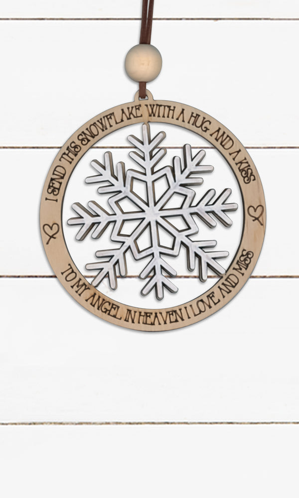 I Send This Snowflake - Memorial Ornament