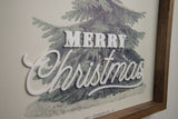 Merry Christmas - Vintage Tree - Laser Cut & UV