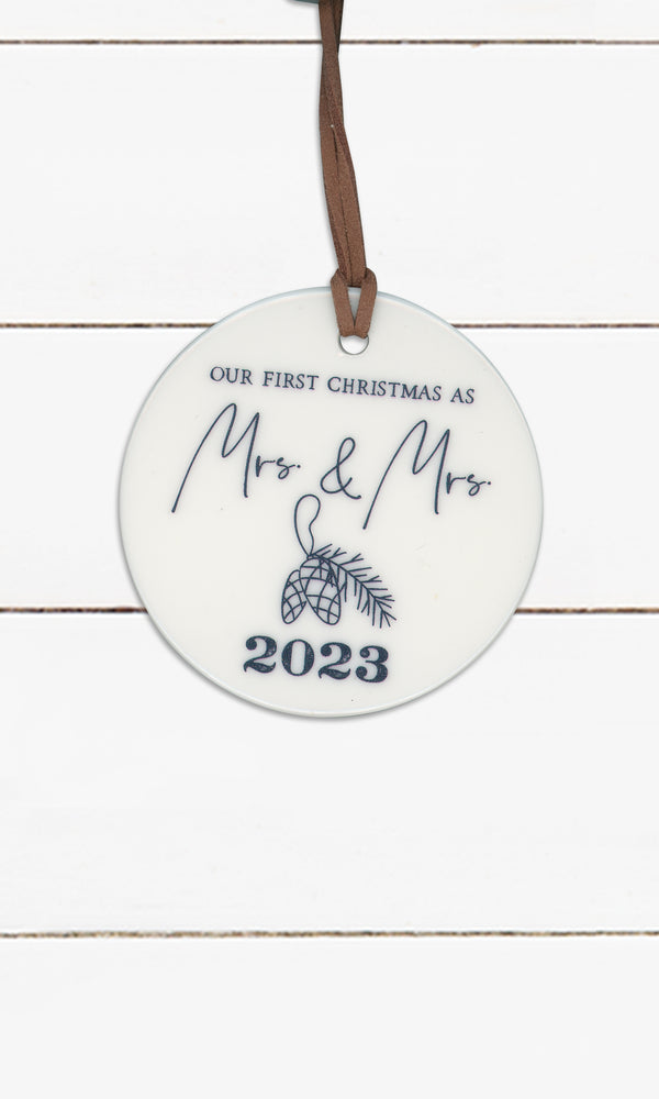 Our First Christmas As Mrs. & Mrs - 2023, Ornament