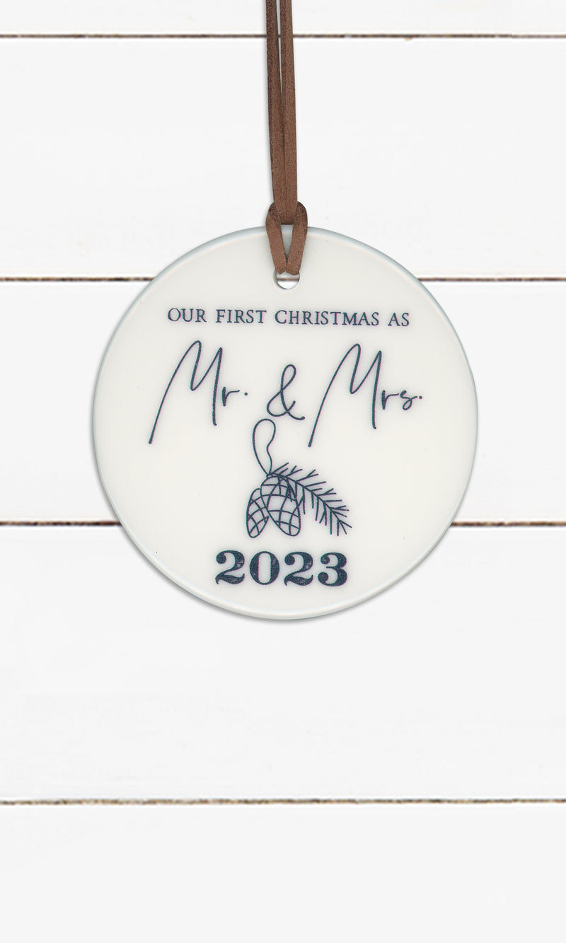 Our First Christmas As Mr & Mrs - 2023, Ornament