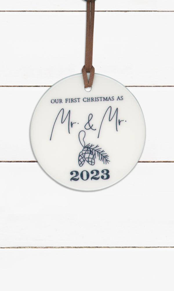 Our First Christmas As Mr & Mr - 2023, Ornament