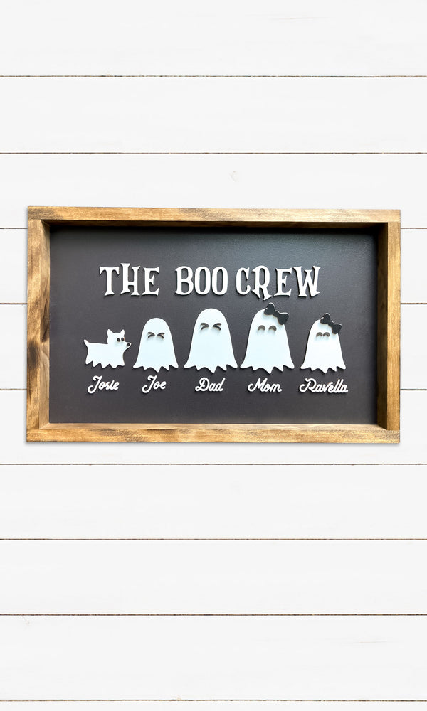 The Boo Crew - Custom Halloween Sign