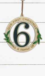 Our First Christmas As A Family Of – 3D Ornament