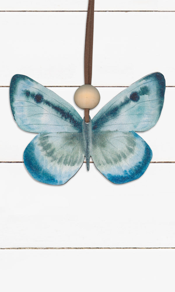 Butterfly Print, Blue 2, Ornament
