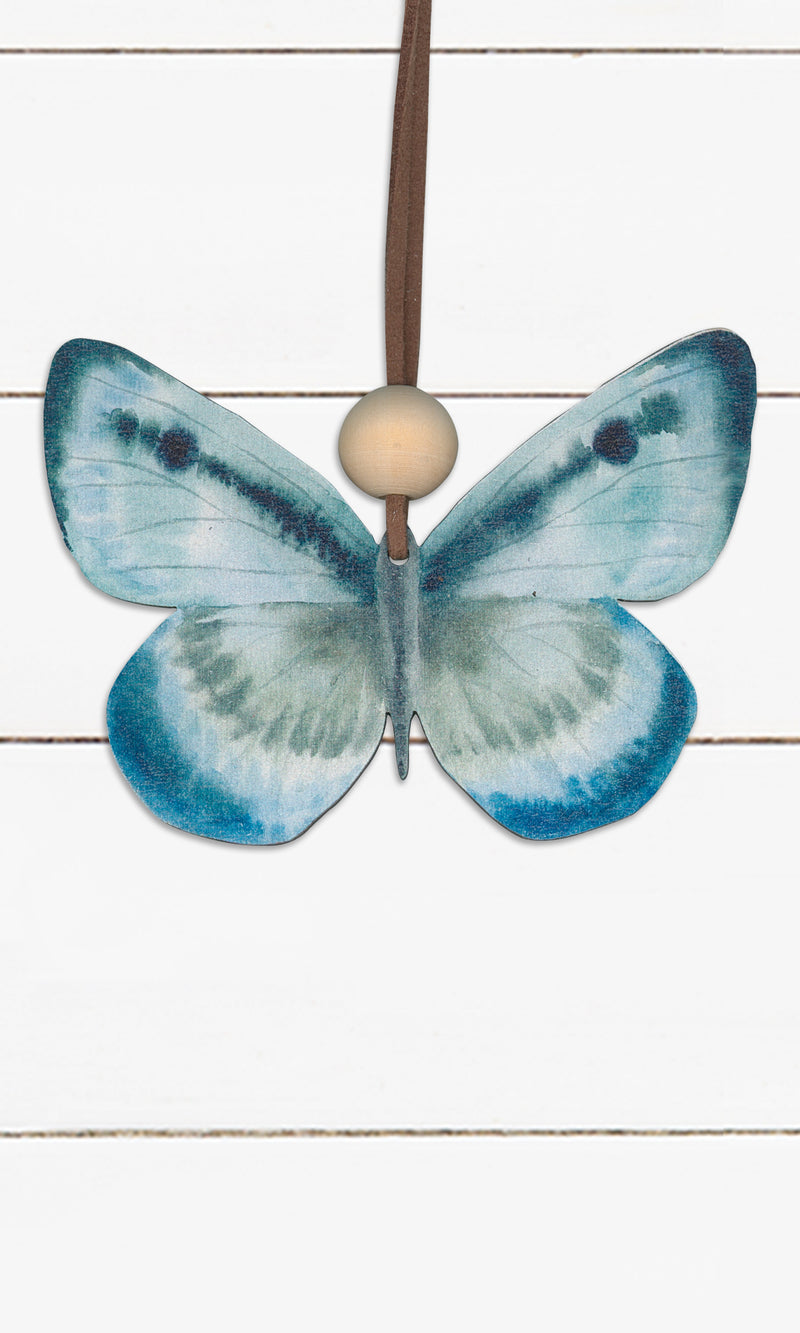 Butterfly Print, Blue 2, Ornament