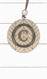 Chevron Monogram - Round, Ornament