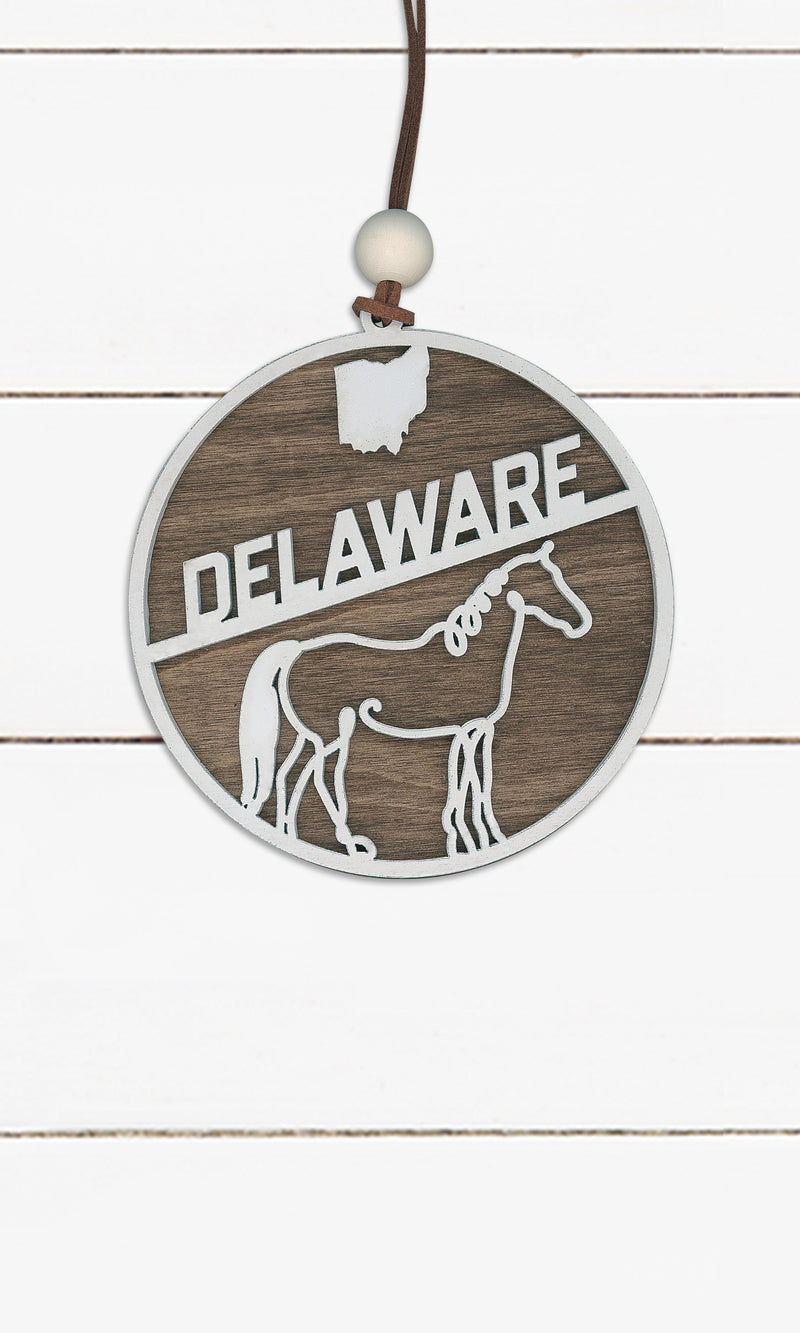 Delaware Ohio - Horse, Ornament