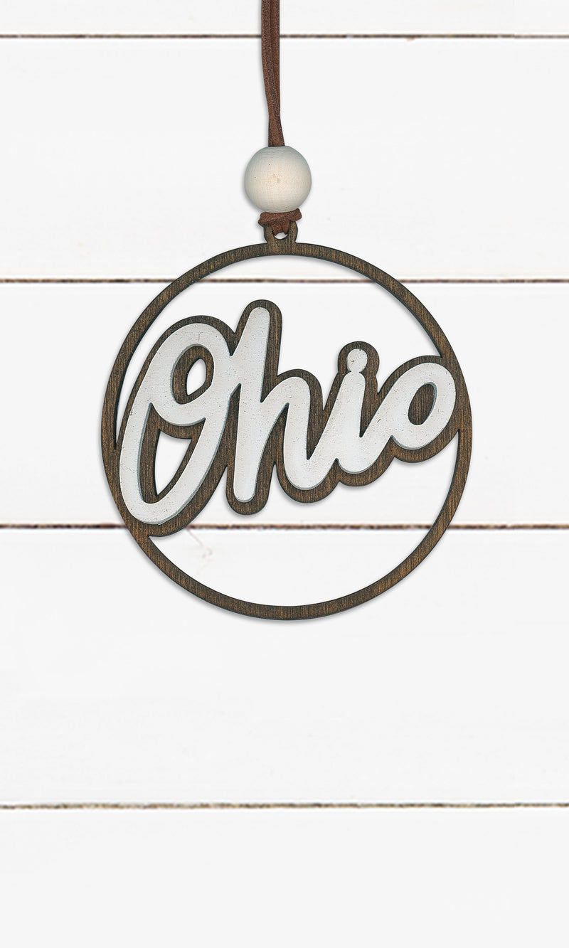 Round - Ohio Script, Ornament