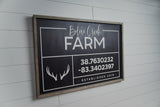 Farm Family Name Sign