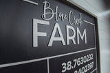 Farm Family Name Sign