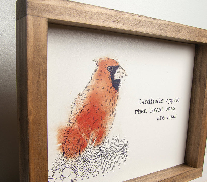 Cardinals Appear When Loved Ones Are Near - UV print