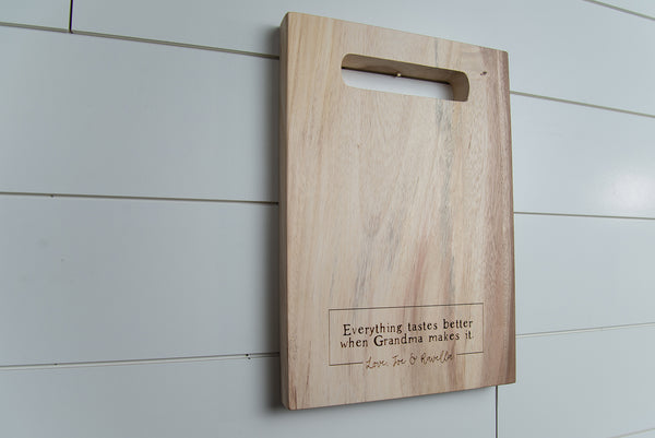 Everything Tastes Better - Personalized Cutting Board