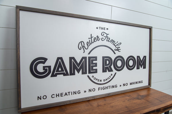 Personalized Family Game Room