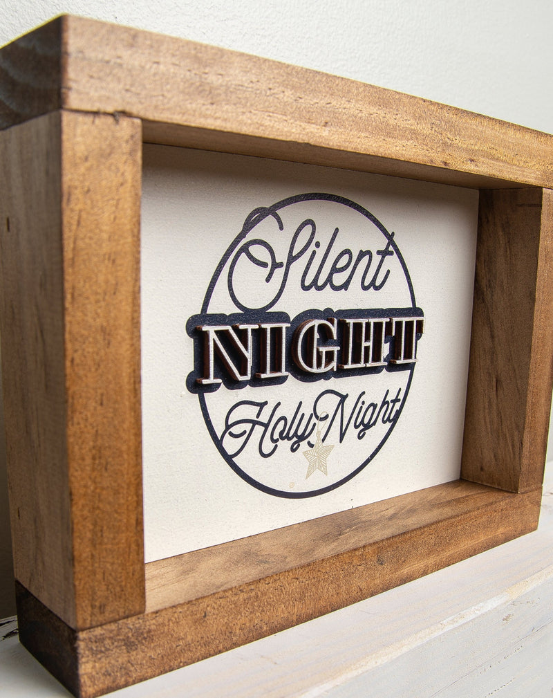 Silent Night Holy Night - Small - Laser Cut & UV