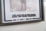 Bereavement Laser Cut Name Frame and Photo - 24"x36"