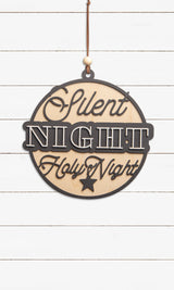 Silent Night Wreath Hanger Ornament